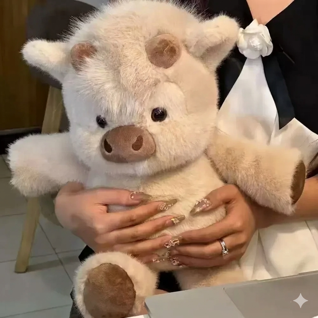 HoneyVale Running Animal Plush – Highland Cow, Sheep & Pig Moving Legs Interactive Stuffed Animal