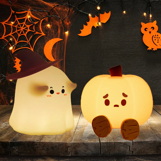 Little Pumpkin & Little Ghost Night Lamp