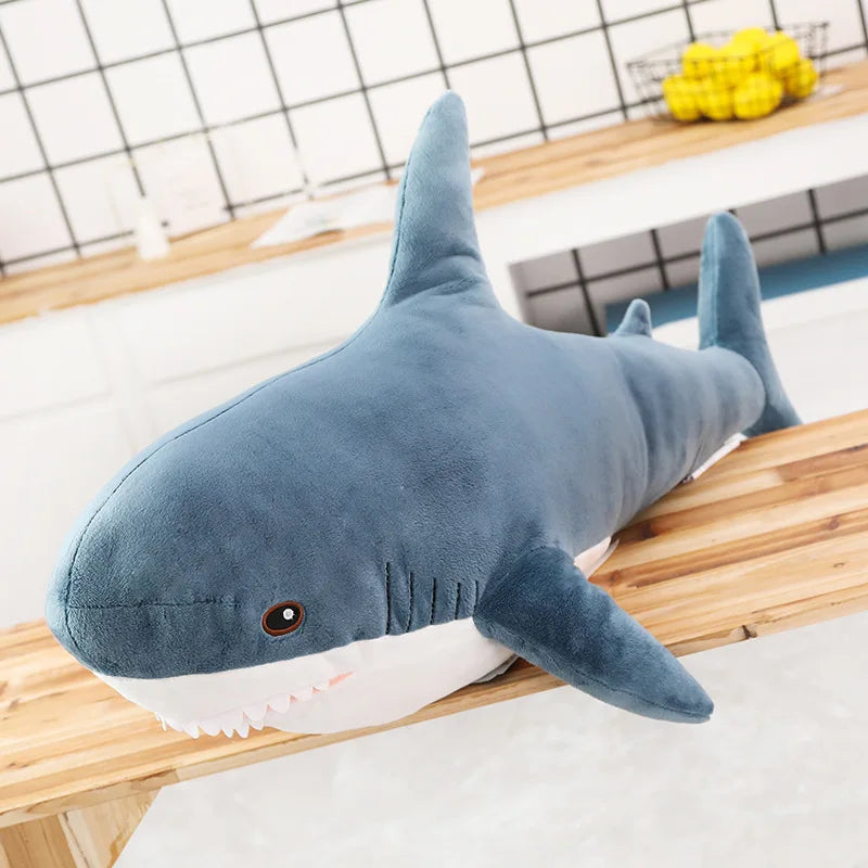 HoneyVale 55 Inch Weighted Shark Plush – Giant Sensory Cat-Shark Body Pillow