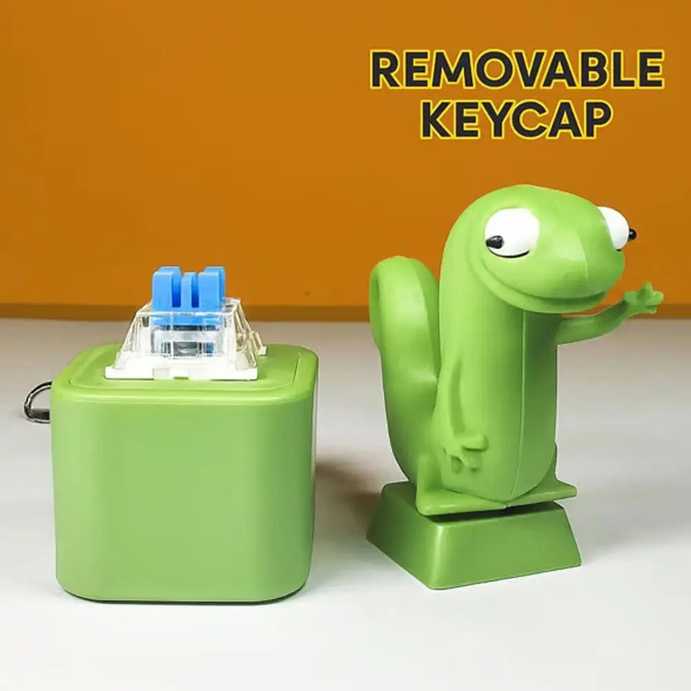 Lizard Button Meme Toy – “LIZARD” Sound Button Funny Interactive Plush Button