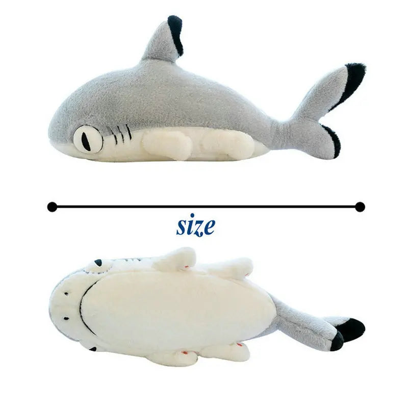HoneyVale 51 Inch Weighted Sharkitty Plush – Giant Cat-Shark