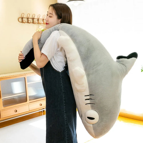 HoneyVale 51 Inch Weighted Sharkitty Plush – Giant Cat-Shark